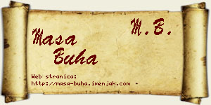 Maša Buha vizit kartica
